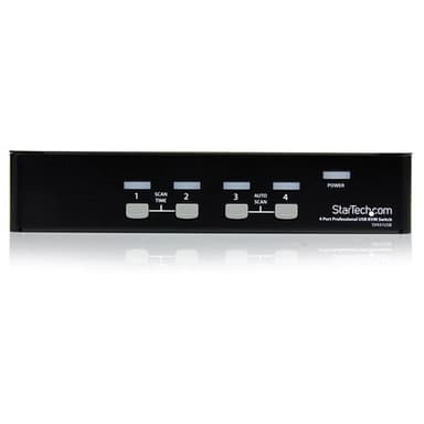 StarTech.com SV431USB, 1920 x 1440 pixel, Stativ-montering, 1U, Sort