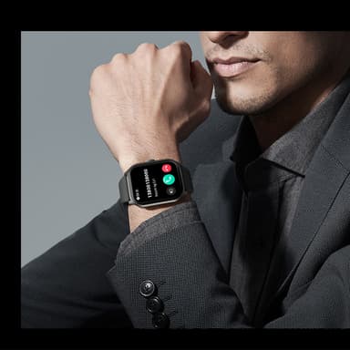 IP67 vandtæt 2,01"" HD Touch-skærm Smart Watch Sort