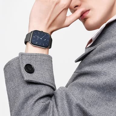 IP67 vandtæt 2,01"" HD Touch-skærm Smart Watch Sort