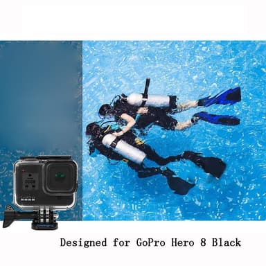 GoPro Hero 8 Sort vandtæt skal IP68 Transparent