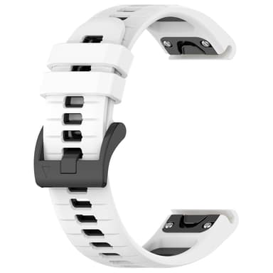 Hurtig-release horisontale linjer Tofarvet armbåndsurrem til Garmin Fenix MultiColor 22 mm