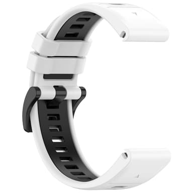 Hurtig-release horisontale linjer Tofarvet armbåndsurrem til Garmin Fenix MultiColor 22 mm