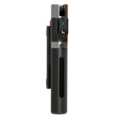 Stativ selfie stick udtrækkeligt mobiltelefonstativ med trådløs Bluetooth fjernbetjening Sort