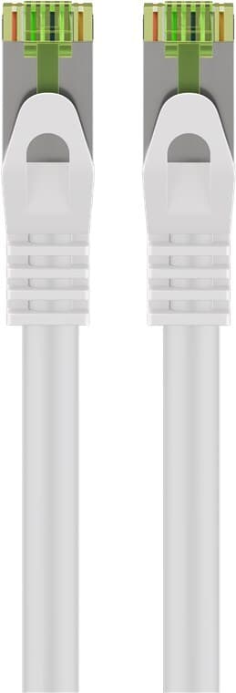 RJ45 netværkskabel med CAT 8.1 S/FTP råkabel, AWG 26, hvid