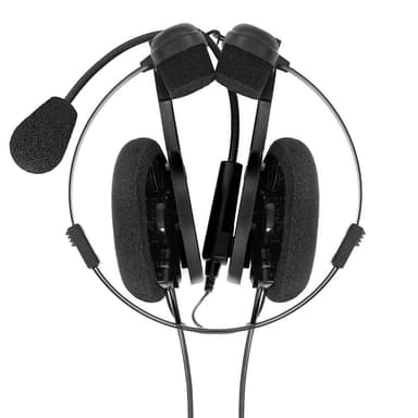 Hovedtelefon PortaPro Communication Headset On-Ear Mic Sort