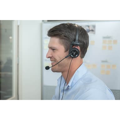Hovedtelefon PortaPro Communication Headset On-Ear Mic Sort
