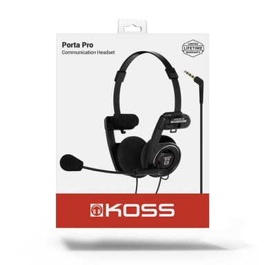 Hovedtelefon PortaPro Communication Headset On-Ear Mic Sort