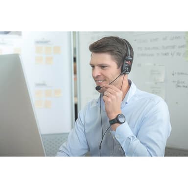 Hovedtelefon PortaPro Communication Headset On-Ear Mic Sort