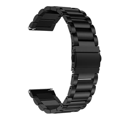 Urremme i rustfrit stål til 22 mm/46 mm Huawei Watch GT4 45 mm/Watch 4 Pro Sort