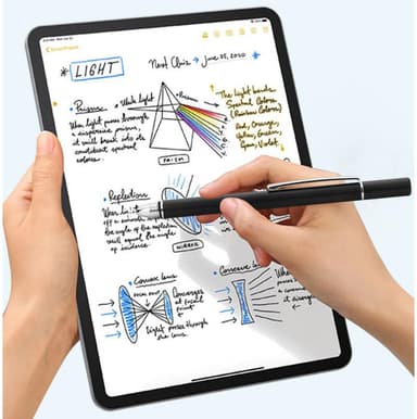 Stylus pen med skivespidser og låg Universal 7 mm Sort