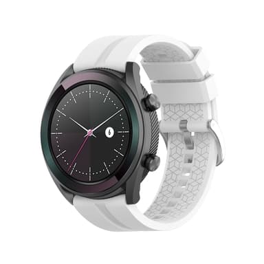 20 mm silikone urrem til Huawei Watch GT 2 42 mm, Samsung/Huawei Hvid