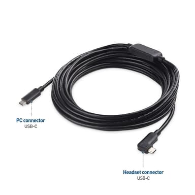 Cable Matters aktivt 7,5 m USB-C til USB-C VR Link-kabel til Oculus Quest 2 USB3.2 Gen1 5 Gbps 3A Super Speed ​​​​VR Link-kabel
