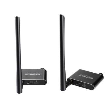 NÖRDIC 2.4G trådløs analog lydsender RCA og 3,5 mm, 50m
