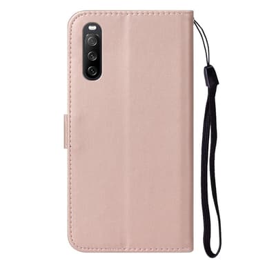 SKALO Sony Xperia 10 V Flip Cover m. pung i PU-læder - Rosa guld