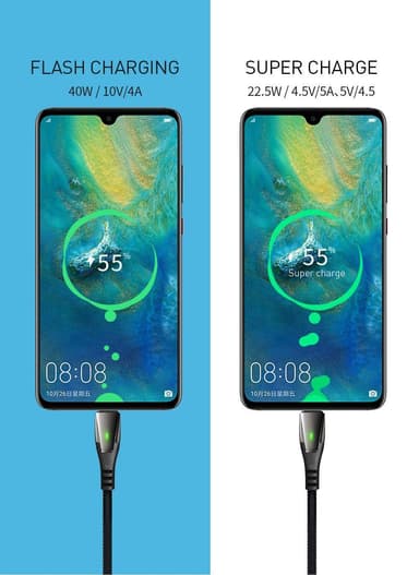 Mcdodo CA-6790 kabel til hurtig opladning af Huawei, oppo, XiaomiAuto-sluk med LED-indikator