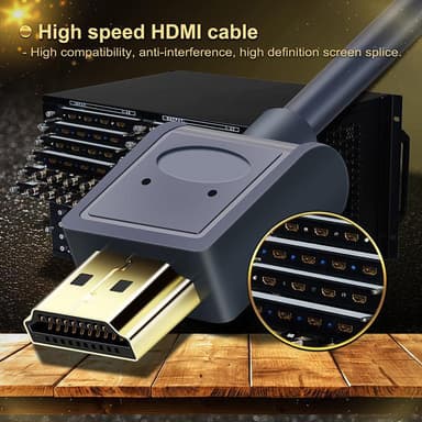 NÖRDIC tynde kabel High Speed ​​HDMI med Ethernet HDMI 2.0 4K60Hz 18Gbps HDCP 2.2 HDR 1.8m