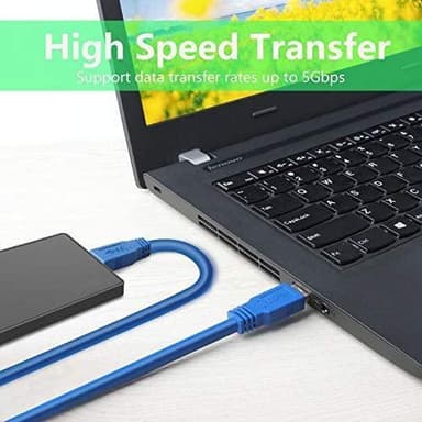 NÖRDIC USB3.1 kabel type A han til Type A mandlig 5Gbps 3m USB3.0