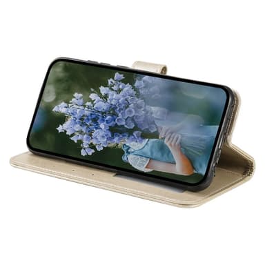 SKALO Samsung A55 5G Mandala Flip Cover - Guld