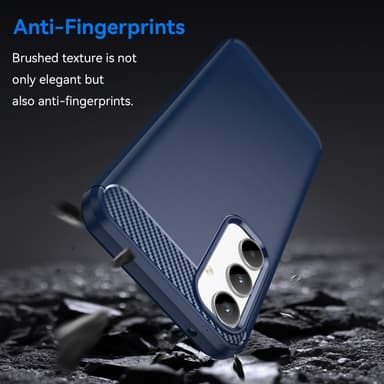 SKALO Samsung A35 5G Armor Carbon Stødsikker TPU-cover - Blå