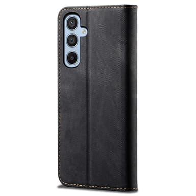 SKALO Samsung A35 5G Jeans Flip Cover - Sort