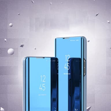 SKALO Samsung A35 5G Clear View Mirror Etui - Rosa guld
