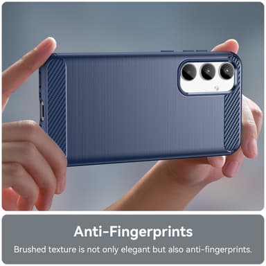 SKALO Samsung A35 5G Armor Carbon Stødsikker TPU-cover - Blå