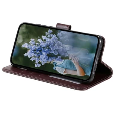 SKALO Samsung A35 5G Mandala Flip Cover - Brun