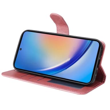 SKALO Samsung A35 5G PU-læder Pungetui - Pink
