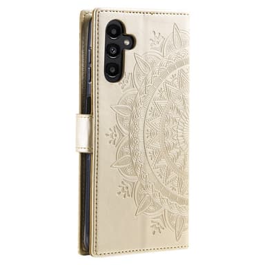 SKALO Samsung A35 5G Mandala Flip Cover - Guld