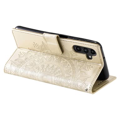 SKALO Samsung A35 5G Mandala Flip Cover - Guld