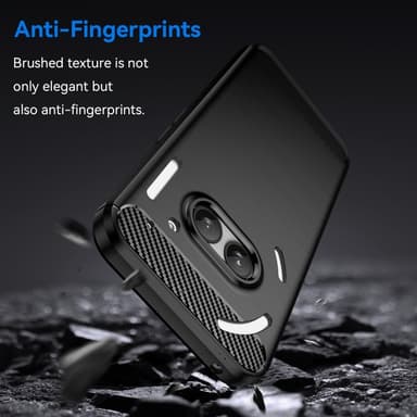 SKALO Nothing Phone (2a) Armor Carbon Stødsikker TPU-cover - Sort