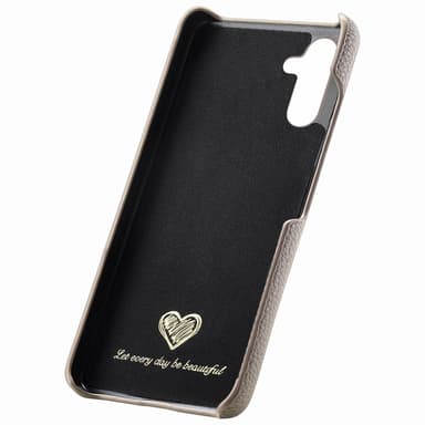 SKALO Samsung A55 5G PU Læder Litchi Cover - Khaki
