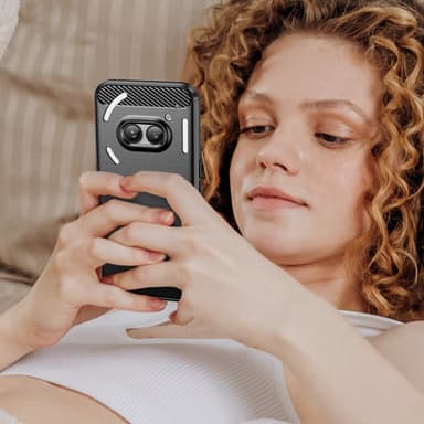 SKALO Nothing Phone (2a) Armor Carbon Stødsikker TPU-cover - Sort