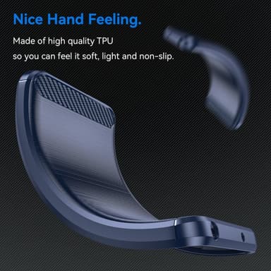 SKALO Nothing Phone (2a) Armor Carbon Stødsikker TPU-cover - Blå