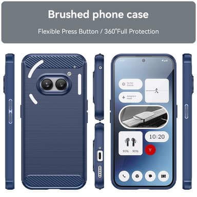 SKALO Nothing Phone (2a) Armor Carbon Stødsikker TPU-cover - Blå