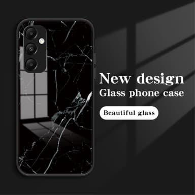 SKALO Samsung A55 5G Marmor hærdet glas TPU Cover - #4