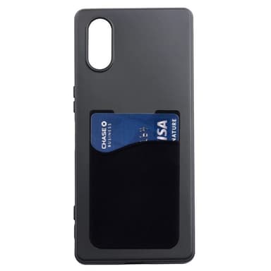 Silikone cover med kortholder Sony Xperia 10 VI - Sort