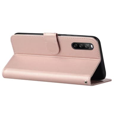 SKALO Sony Xperia 10 V Flip Cover m. pung i PU-læder - Rosa guld