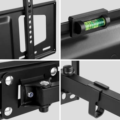 TV-ophæng for 26-55 tommer, VESA 200x100-400x400 (Vipbar + Svingbar) - sort