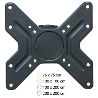 TV-ophæng for 14-37 tommer (36-94 cm.) (Vipbar + Svingbar) - sort