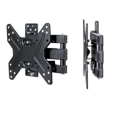 TV-ophæng for 17-42 tommer (43-107 cm.) (Vipbar + Svingbar) - sort