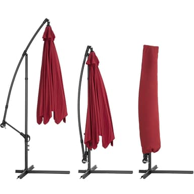 Parasol 350cm - rød