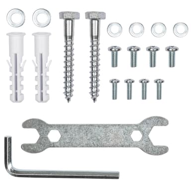 TV-ophæng for 10-24 tommer (25-61cm) (Vipbar + Svingbar) - sort