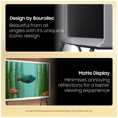 Samsung 50" LS01D The Serif 4K QLED Smart TV (2024, vedbend grøn)