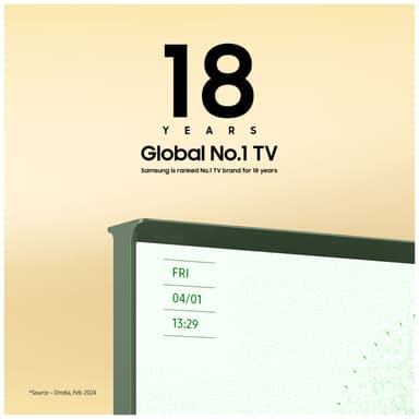 Samsung 50" LS01D The Serif 4K QLED Smart TV (2024, vedbend grøn)