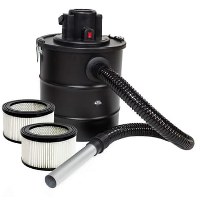 Askestøvsuger 1200 watt, 20L + 2 udskiftningsfiltre - sort