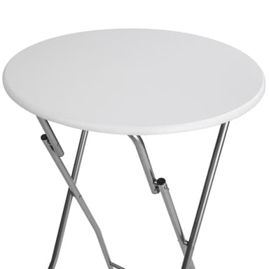 Foldbart cafebord - hvid