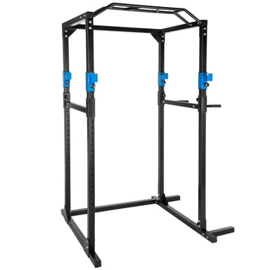 Power Rack træningsstativ - sort/blå