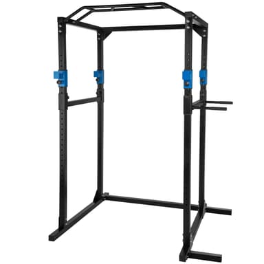 Power Rack træningsstativ - sort/blå