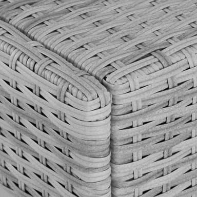 Polyrattan solseng Caroline - lysegrå